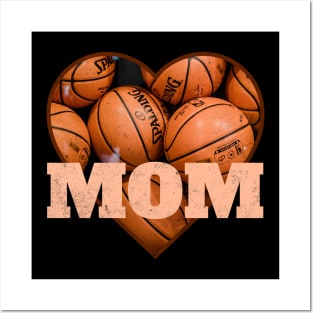 Basketball Mom with Heart image Posters and Art